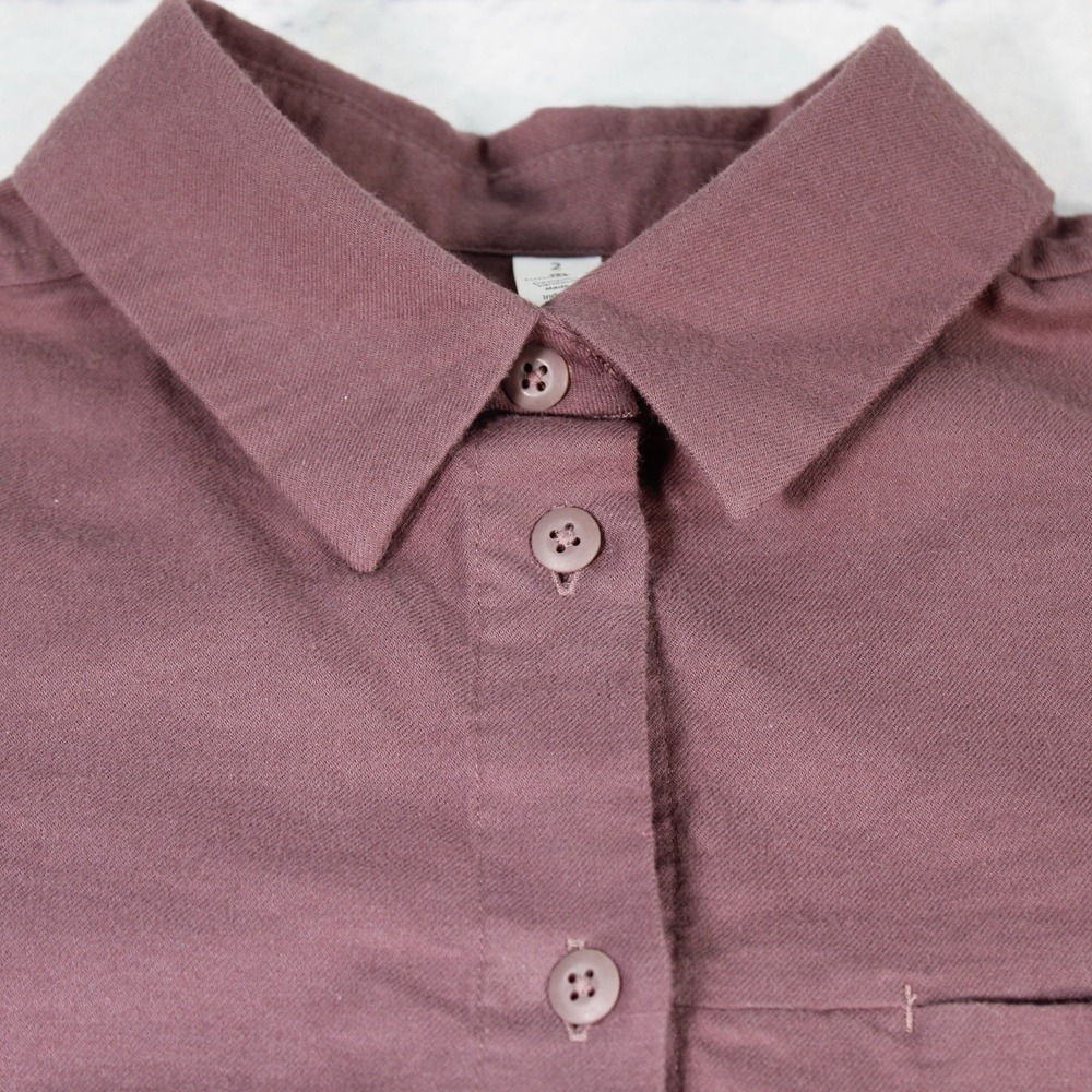 Lululemon Women's Full Day Ahead Shirt 2 Antique Bark Button Up Casual Soft Top - Picture 8 of 15